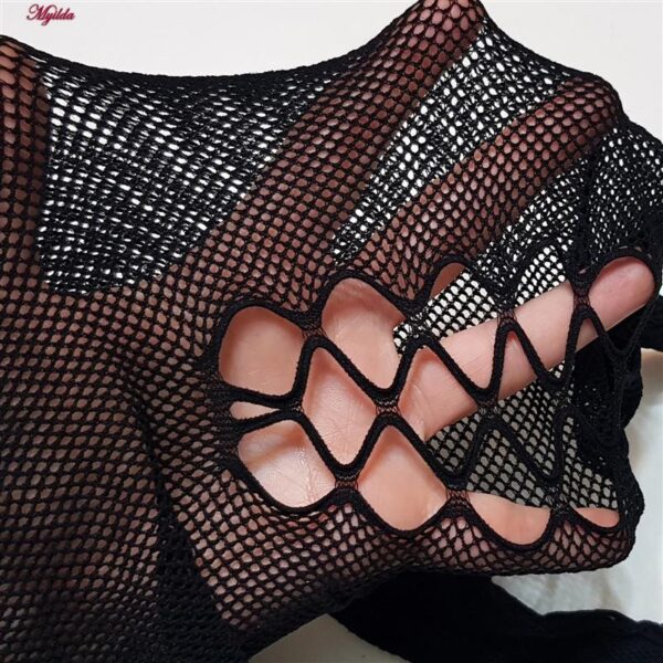 جوراب شلواری زنانه ماییلدا مدل پنجره ای کد 4624 رنگ مشکی