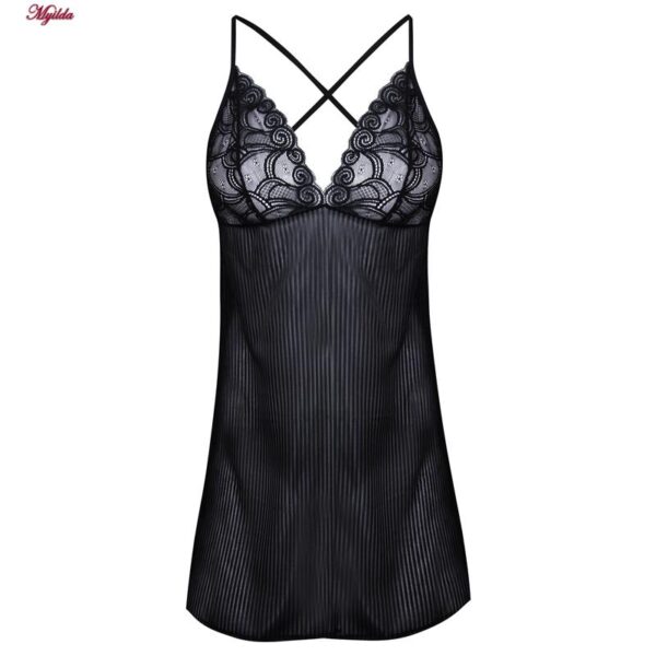 لباس خواب زنانه ماییلدا کد 4738-9966 رنگ مشکی