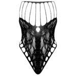 لباس خواب زنانه ماییلدا مدل نگین دار کد 4860-7186 رنگ مشکی