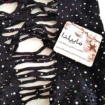 لباس خواب زنانه ماییلدا مدل نگین دار فانتزی کد 4860-7144 رنگ مشکی