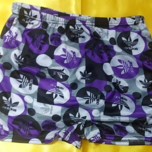 مایو چهارخونه آدیداس رنگ بنفش کد R-363