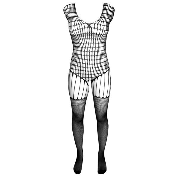 لباس خواب زنانه ماییلدا مدل فاق باز فانتزی کد 4855-8836 رنگ مشکی