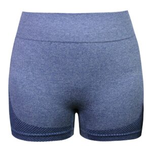 شلوارک ورزشی زنانه ماییلدا مدل پشت چین دار کد 4846 رنگ آبی