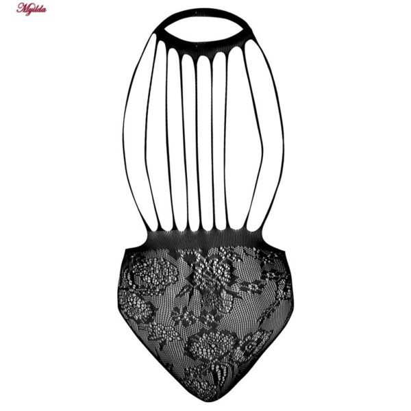 لباس خواب زنانه ماییلدا مدل بادی فانتزی کد 4855-85210 رنگ مشکی