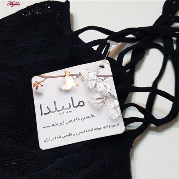 لباس خواب زنانه ماییلدا مدل بادی فانتزی کد 4855-85210 رنگ مشکی