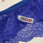 شورت زنانه کوزا مدل گیپور گلدار فانتزی کد 4886 رنگ آبی