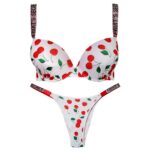 ست شورت و سوتین زنانه ماییلدا مدل فنردار پوش آپ فروتی گیلاس کد 4845-3