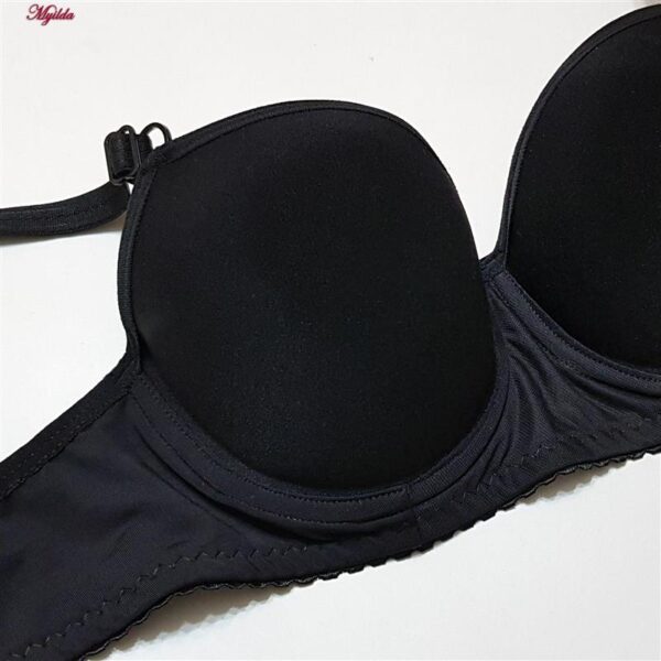 سوتین زنانه ماییلدا مدل پوش اپ فنردار کد 4856 رنگ مشکی