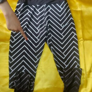 لگ ورزشی راه راه مشکی کد R-519