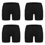 شورت مردانه ماییلدا مدل پادار پنبه ای کد 4702-4 رنگ مشکی بسته چهار عددی