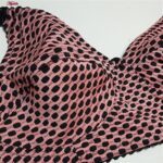 سوتین زنانه ماییلدا مدل بدون فنر خال خالی پاستیلی کد 4651 رنگ صورتی