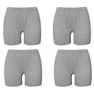 شورت مردانه ماییلدا مدل پادار پنبه ای ملانژ کد 4702-4 بسته چهار عددی