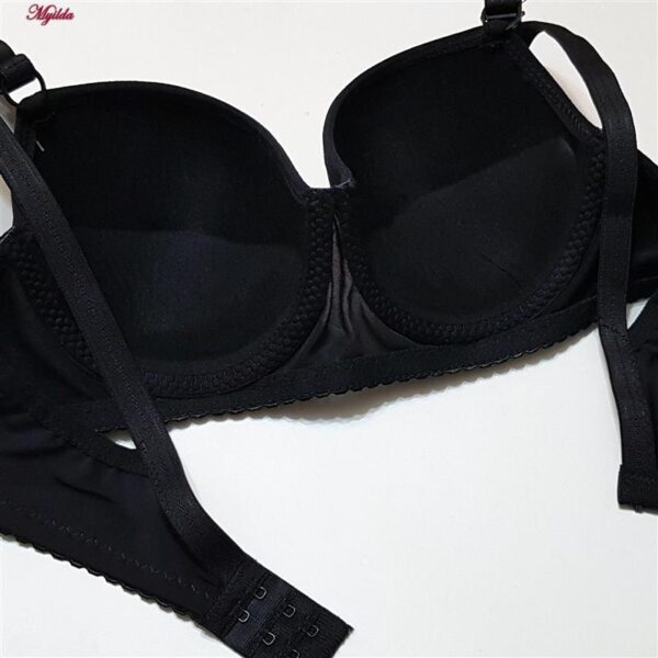 سوتین زنانه ماییلدا مدل پوش اپ فنردار کد 4856 رنگ مشکی