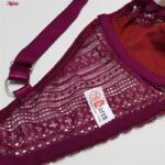 ست شورت و سوتین زنانه کارنا رز مدل فنردار هارنس ضربدری کد 4873-2034 رنگ زرشکی