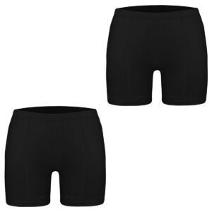 شورت مردانه ماییلدا مدل پادار پنبه ای کد 4702-2 رنگ مشکی بسته دو عددی