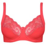 سوتین زنانه اما مدل فنردار دانتل کد 4921-3100 رنگ نارنجی