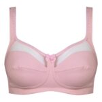 سوتین زنانه اما مدل بدون فنر کد 4928-4100 رنگ صورتی روشن