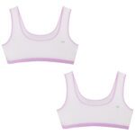 نیم تنه دخترانه ماییلدا مدل 4568-3-2 رنگ بنفش بسته دو عددی