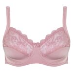 سوتین زنانه اما مدل فنردار دانتل کد 4921-3100 رنگ صورتی