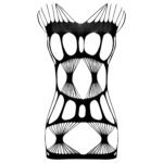 لباس خواب زنانه ماییلدا مدل فیشنت کد 4855-7145 رنگ مشکی