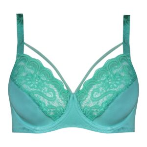 سوتین زنانه ماییلدا مدل فنردار گیپور گلدار هارنس کد 4889