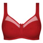 سوتین زنانه اما مدل بدون فنر کد 4928-4100 رنگ قرمز