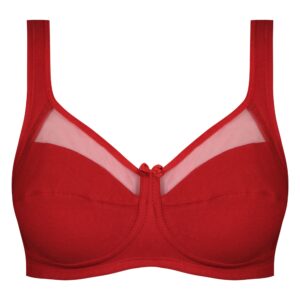 سوتین زنانه اما مدل بدون فنر کد 4928-4100 رنگ قرمز