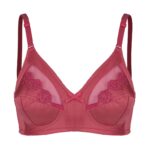 سوتین زنانه لین مدل بدون فنر کد 4680-400 رنگ سرخابی