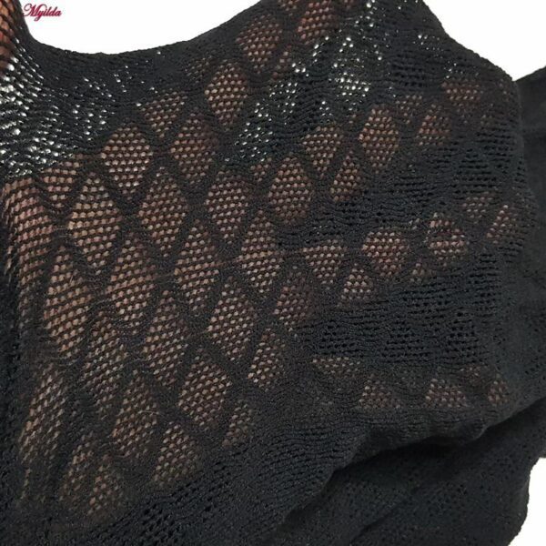 لباس خواب زنانه ماییلدا مدل فیشنت کد 4855-7064 رنگ مشکی