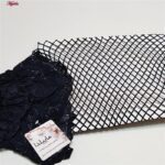 جوراب ساق بلند زنانه ماییلدا مدل زنبوری فیشنت کد 4922-4315 رنگ مشکی