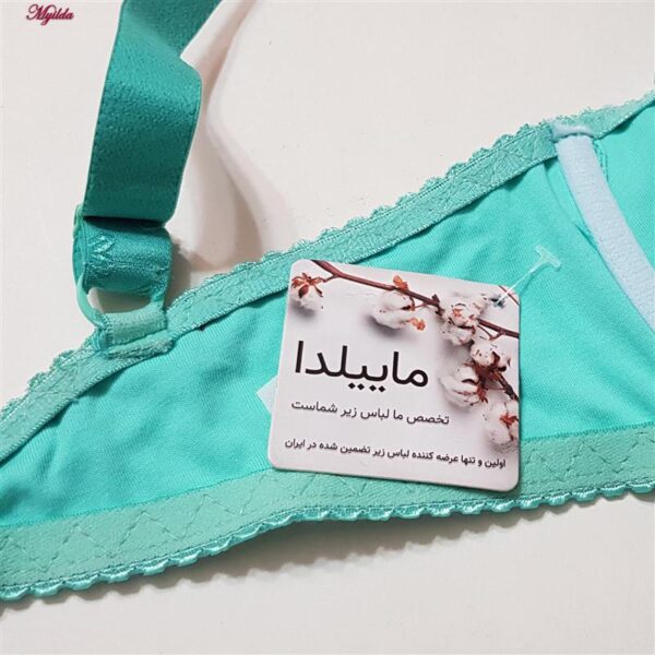 سوتین زنانه ماییلدا مدل فنردار گیپور گلدار هارنس کد 4889