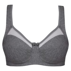 سوتین زنانه اما مدل بدون فنر کد 4928-4100 رنگ خاکستری تیره