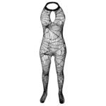 لباس خواب زنانه ماییلدا مدل فیشنت فاق باز کد 4855-S40 رنگ مشکی