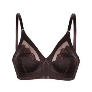 سوتین زنانه لین مدل بدون فنر کد 4680-400 رنگ قهوه ای