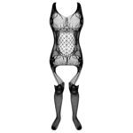 لباس خواب زنانه ماییلدا مدل فیشنت کد 4855-S58 رنگ مشکی