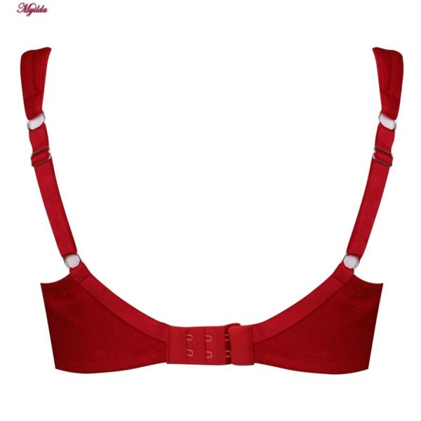 سوتین زنانه اما مدل بدون فنر کد 4928-4100 رنگ قرمز