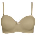 سوتین زنانه لین مدل کاپدار فنردار کد 4680-702 رنگ کرم