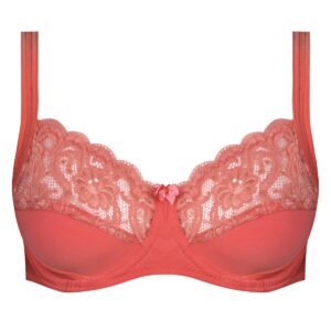 سوتین زنانه اما مدل فنردار دانتل کد 4921-3100 رنگ گلبهی