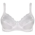 سوتین زنانه اما مدل فنردار دانتل کد 4921-3100 رنگ سفید