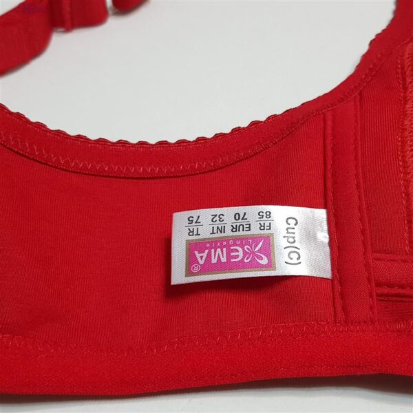 سوتین زنانه اما مدل بدون فنر کد 4928-4100 رنگ قرمز