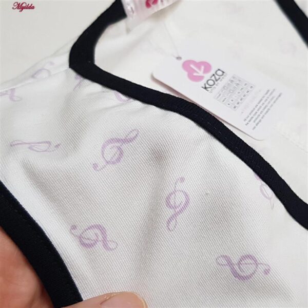 پیراهن زنانه کوزا مدل پنبه ای موسیقی کد 9225 رنگ مشکی