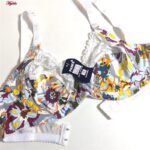 ست شورت و سوتین زنانه پانیذ مدل گلگلی گیپوری فنردار کد 9045