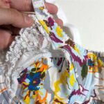 ست شورت و سوتین زنانه پانیذ مدل گلگلی گیپوری فنردار کد 9045