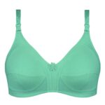 سوتین زنانه پانیذ مدل بدون فنر کد 66321 رنگ سبزآبی روشن