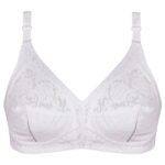 سوتین زنانه پانیذ مدل بدون فنر کد 77311-New رنگ سفید