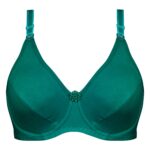 سوتین زنانه پانیذ مدل فنردار کد 22205 رنگ سبزآبی تیره