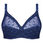 سوتین زنانه پانیذ مدل بدون فنر کد 66500 رنگ سرمه ای