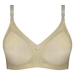 سوتین زنانه پانیذ مدل بدون فنر تابستانی 66307 رنگ کرم