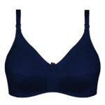 سوتین زنانه پانیذ مدل بدون فنر کد 66321 رنگ سرمه ای