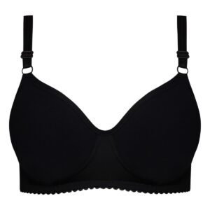 سوتین زنانه ماییلدا مدل بدون فنر کاپ اسفنجی کد 4974 رنگ مشکی